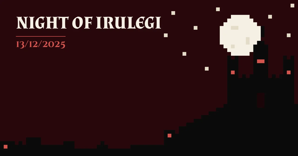Cartel de NIGHT OF IRULEGI
