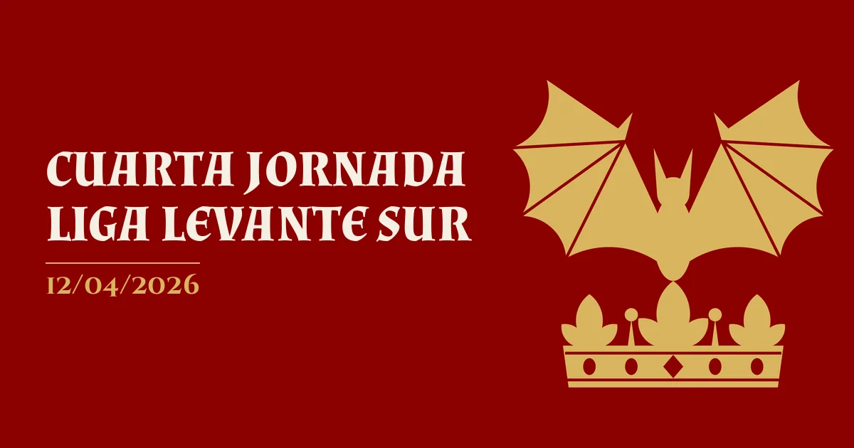 Cartel de CUARTA JORNADA LIGA LEVANTE SUR