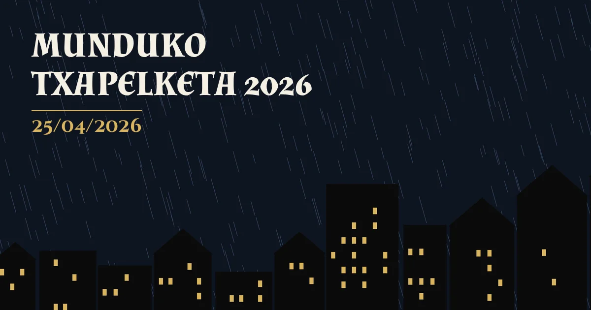 Cartel de MUNDUKO TXAPELKETA 2026