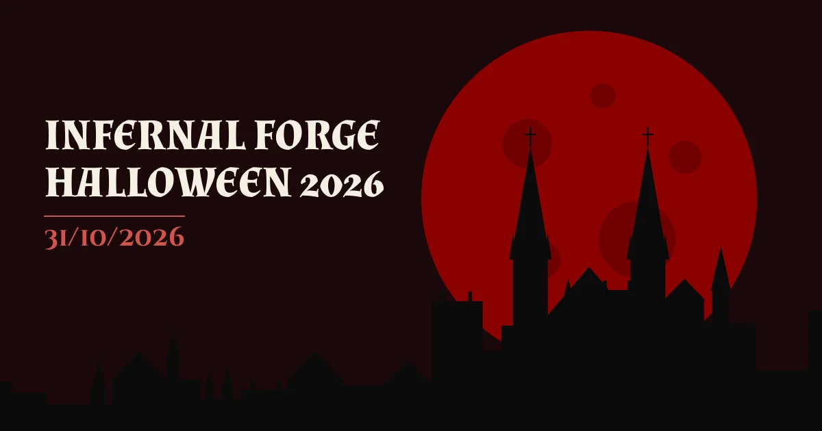 Cartel de INFERNAL FORGE HALLOWEEN 2026